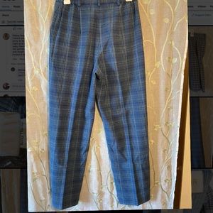 Sag Harbor Blue Plaid Pants